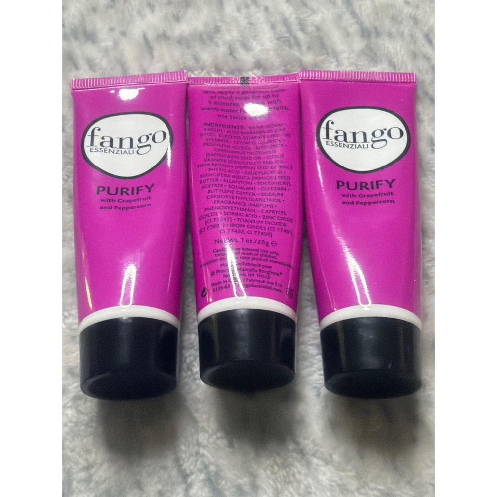 Fango Essenziali Purify Face Mask with Grapefruit‎ and Peppercorn 1 oz 3 Pack